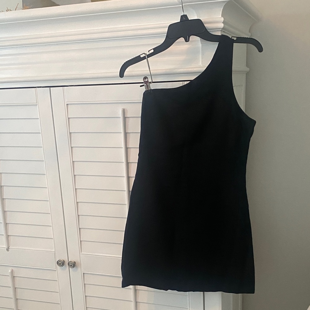 Black One-Shoulder Dress